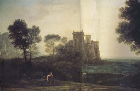 Claude Lorrain Landscape with Psyche at the Palace of Cupid (mk17)